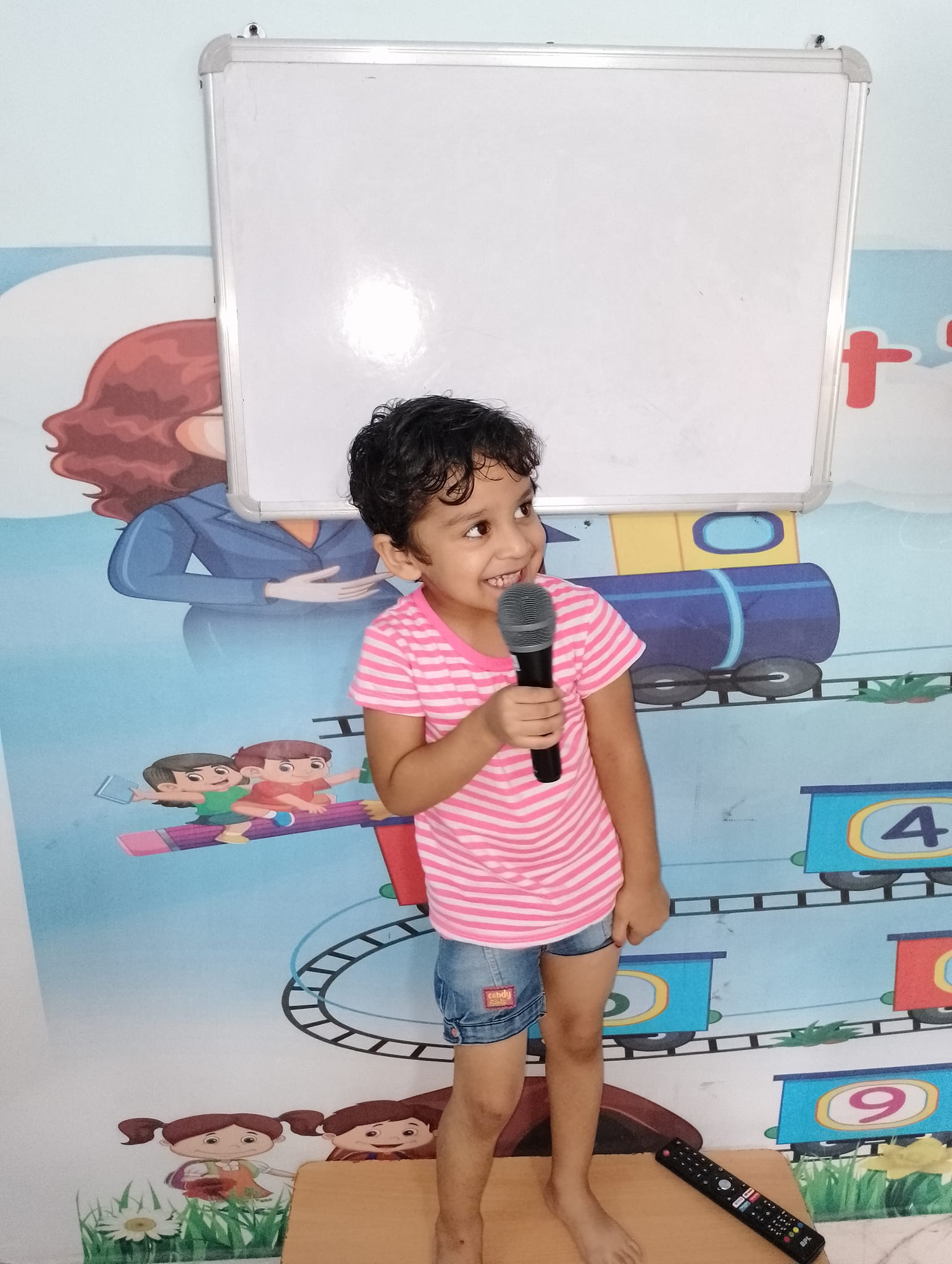Self-Confidence Building Activity at Growing Roots Playway School 🎤🌱