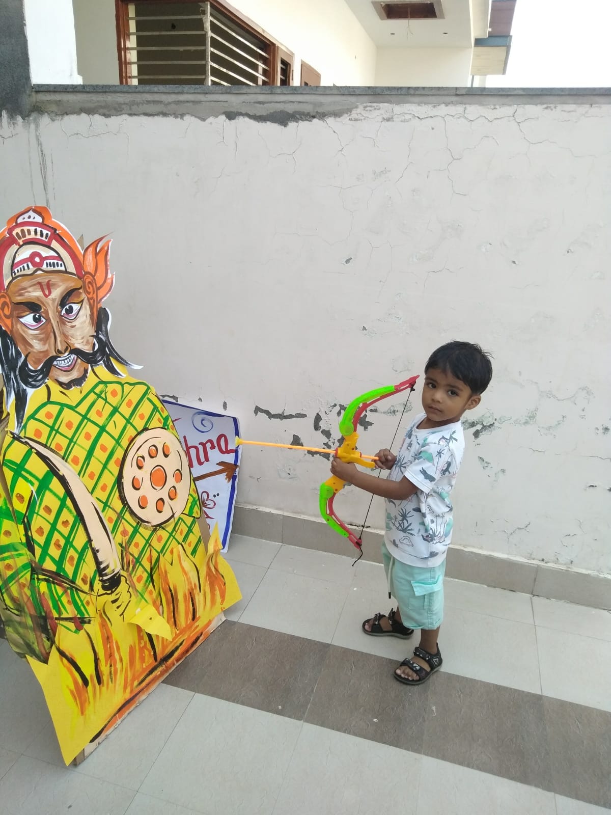 Dussehra Celebrations at Growing Roots Playway School! 🏹🌼